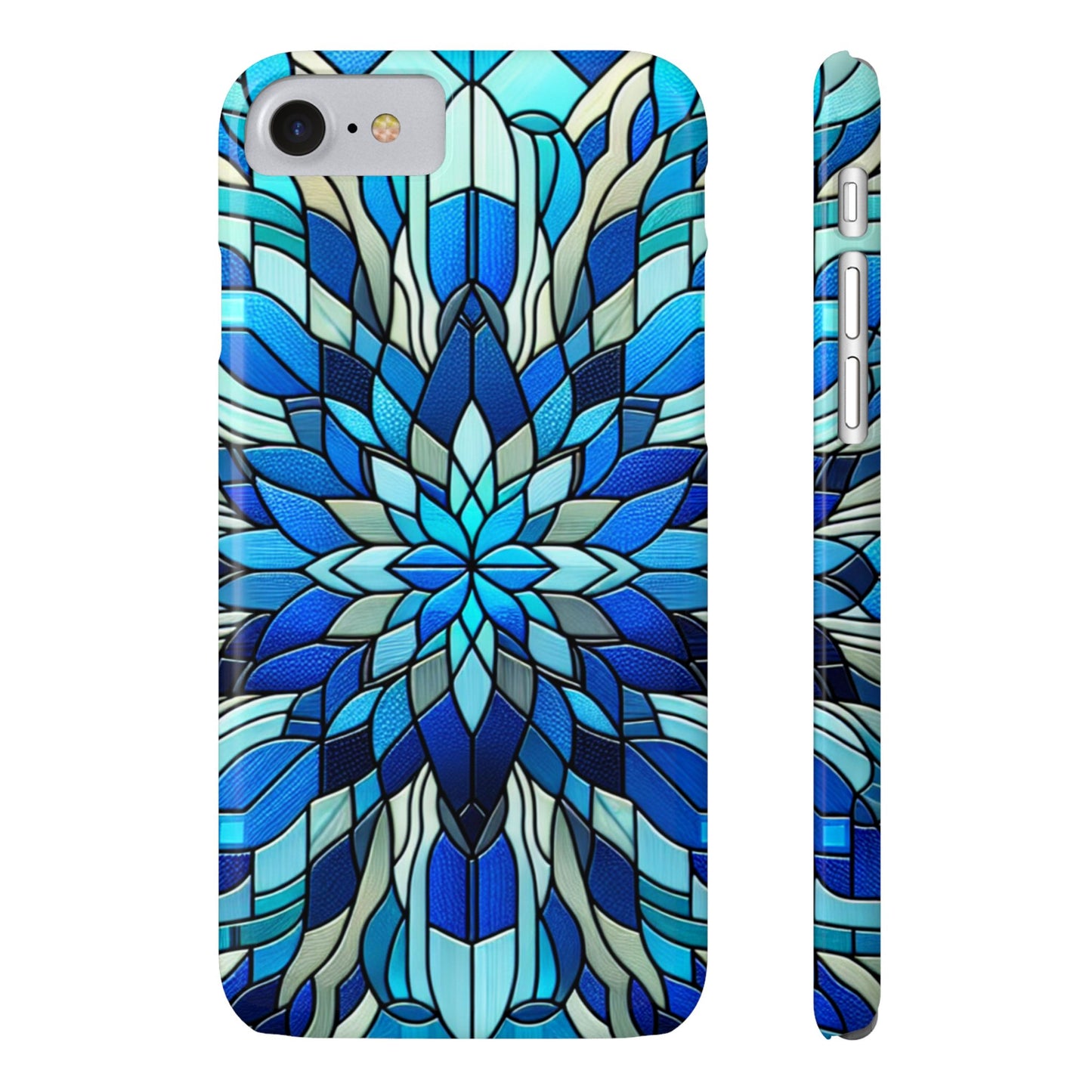 Vibrant Stained Glass Phone Cases - Artistic Cell Phone Cover, Unique Gift for Her, Phone Accessories, Holiday Present, Modern Decor