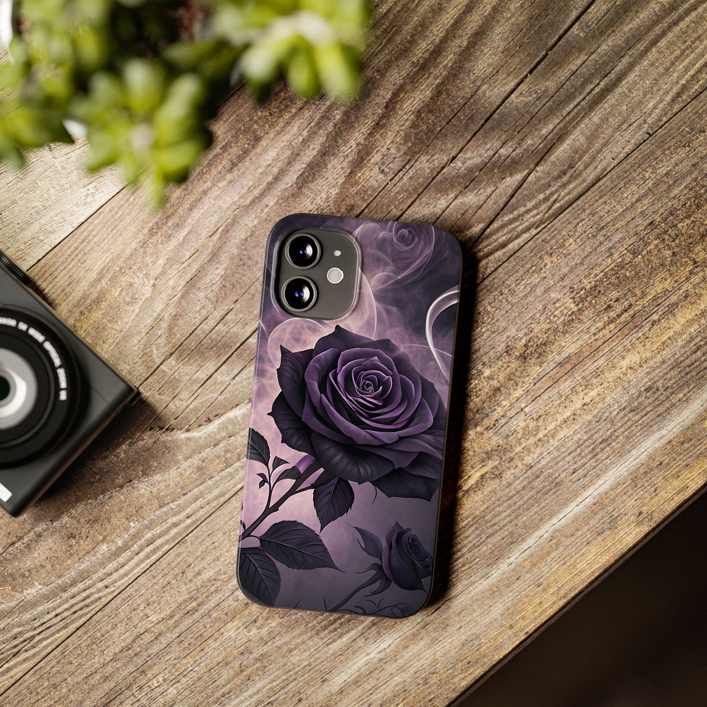 Elegant Purple Rose Phone Cases, Stylish Slim Cases for Flower Lovers, Floral Accessories, Birthday Gifts, Unique Phone Covers