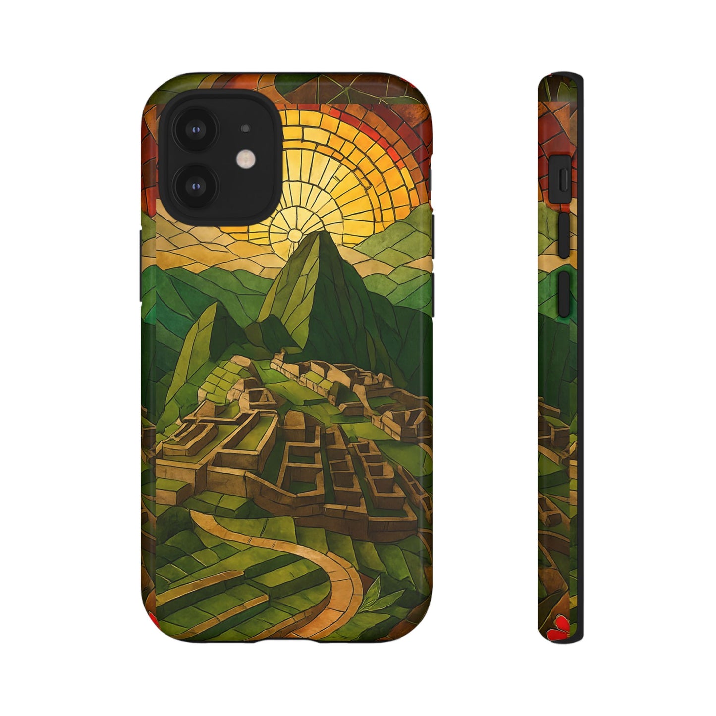 Inca Ruins Tough Phone Case - Machu Picchu Landmark Design, Historic Peru Travel Aesthetic Compatible with iPhone, Galaxy, and Google Phones