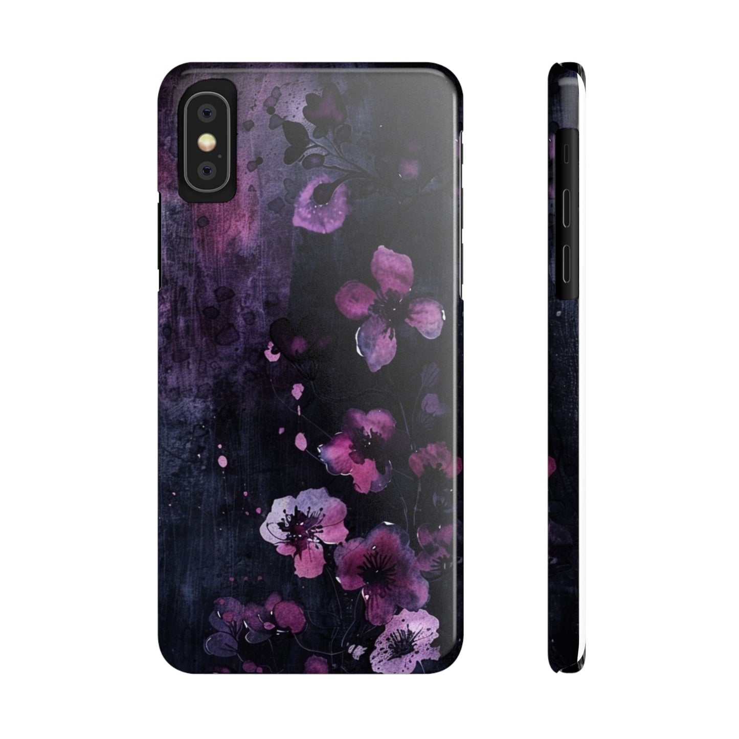 Elegant Floral Slim Phone Case - Perfect Gift for Her, Stylish iPhone Cover, Birthday Surprise, Spring Accessory, Cute Phone Protector
