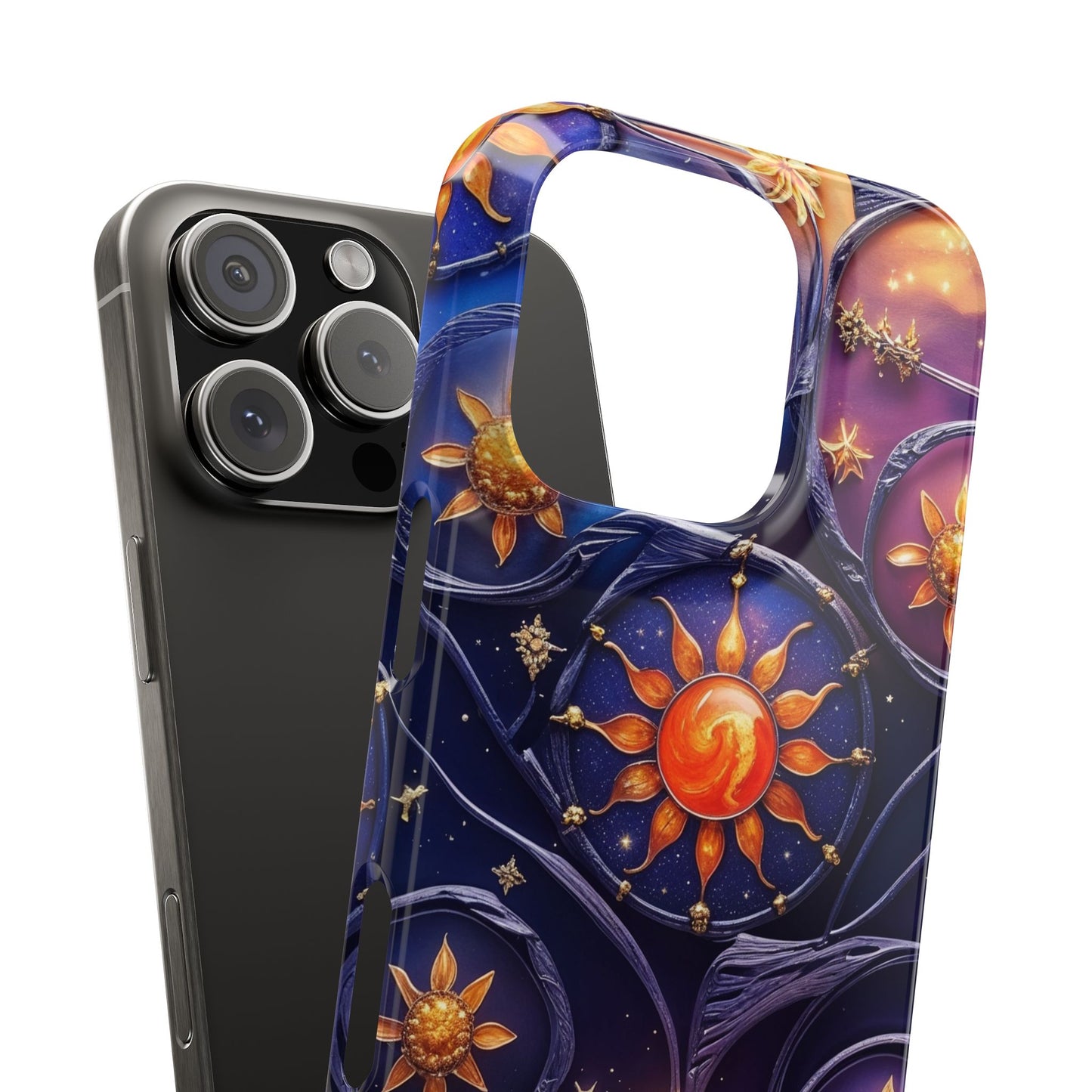 Celestial Slim Phone Cases, Starry Sky Phone Cover, Zodiac Design, Astrology Gift, Cosmic Phone Accessories
