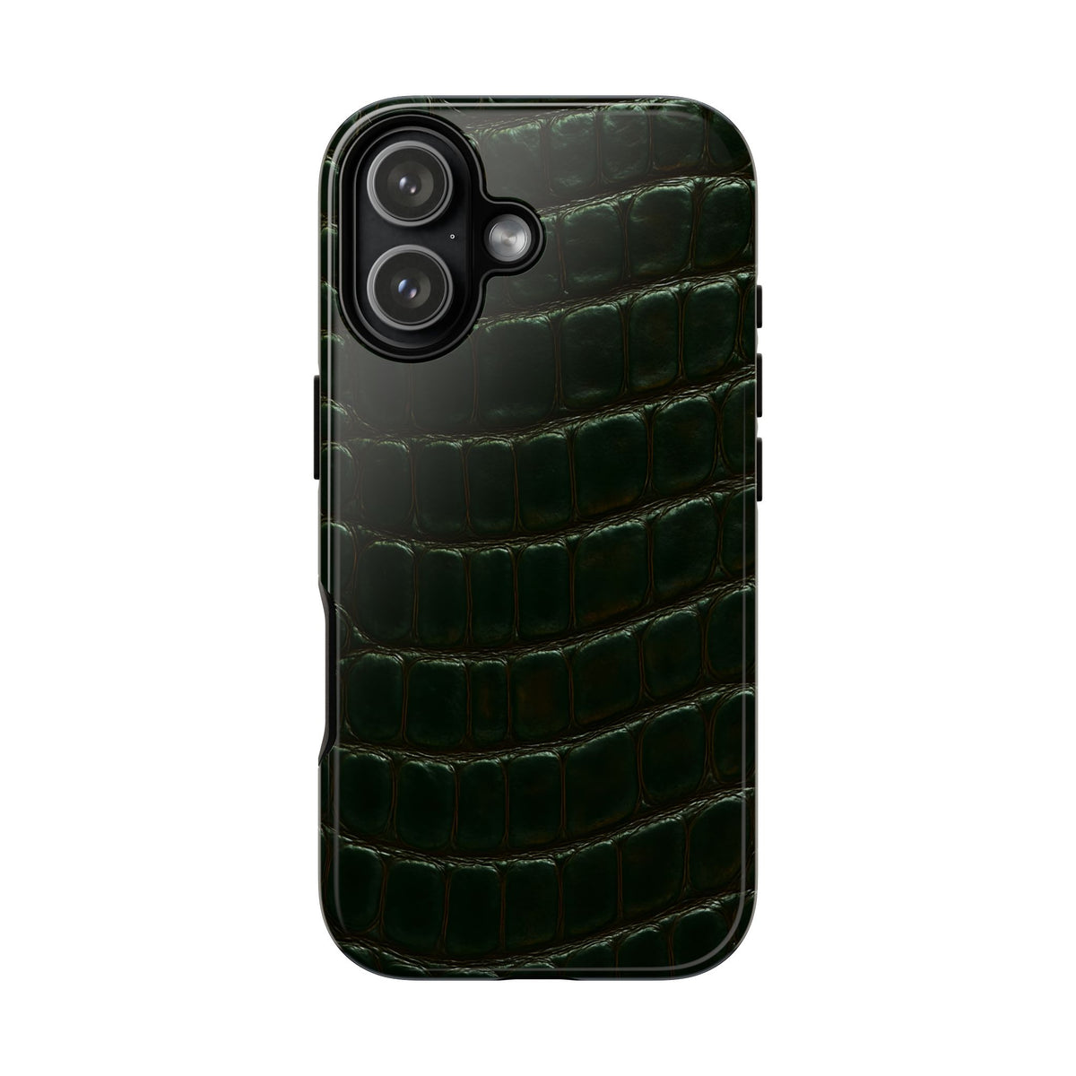 Alligator Print Tough Phone Case, Animal Print, Protective Faux Skin Style Cover Compatible with iPhone 17, 16, 15, 14, 13, Galaxy, Google