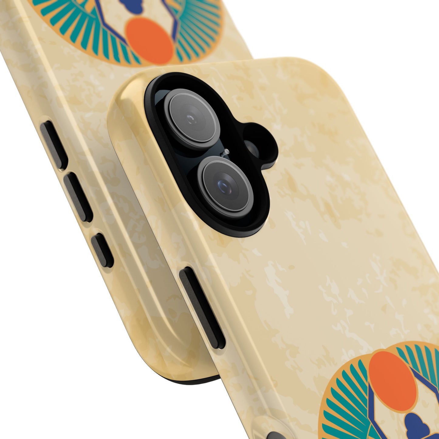 Ancient Egyptian Scarab Beetle Tough Phone Case - Symbol of Rebirth Design, Mythological Art, Compatible with iPhone, Galaxy, and Google