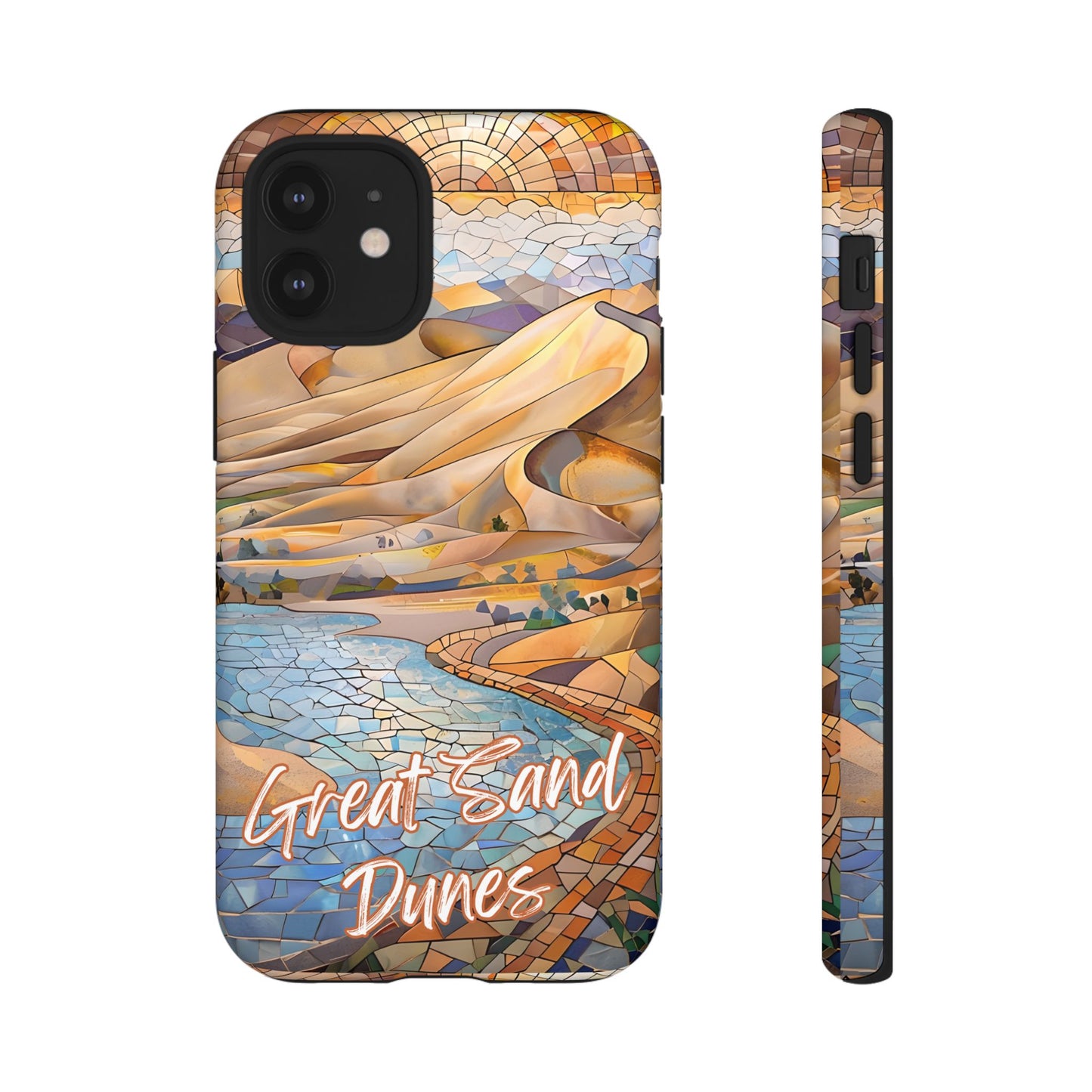 Great Sand Dunes National Park Phone Case, Mosaic Phone Case, Nature Art, National Park Gift, Scenic Forest Phone Cover, Phone Case Travel