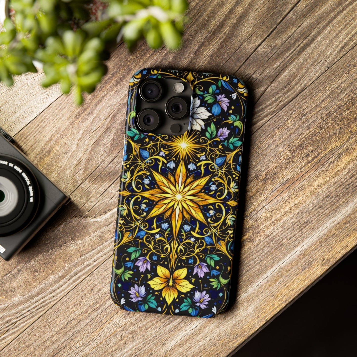 Elegant Floral Phone Case - Slim Phone Cases, Artistic Cases for Nature Lovers, Gift for Birthdays, Holidays, Spring Decor