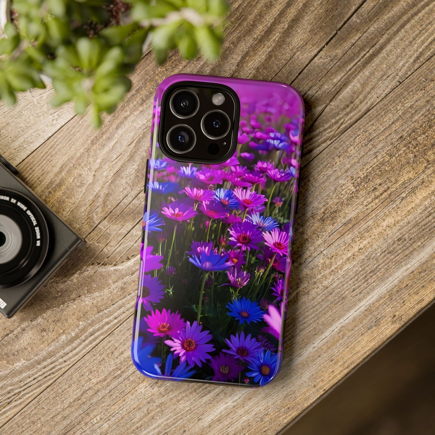 Wildflower Meadow Phone Case, Colorful Floral Garden Aesthetic, Vibrant Tough Phone Case, Compatible with iPhone, Galaxy, Google