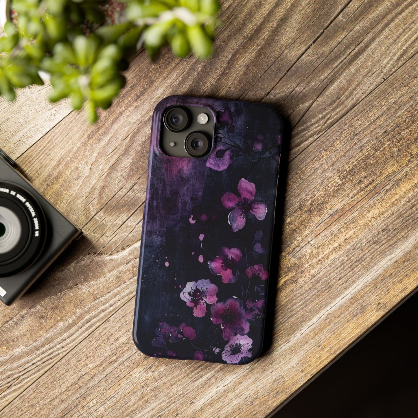 Elegant Floral Slim Phone Case - Perfect Gift for Her, Stylish iPhone Cover, Birthday Surprise, Spring Accessory, Cute Phone Protector