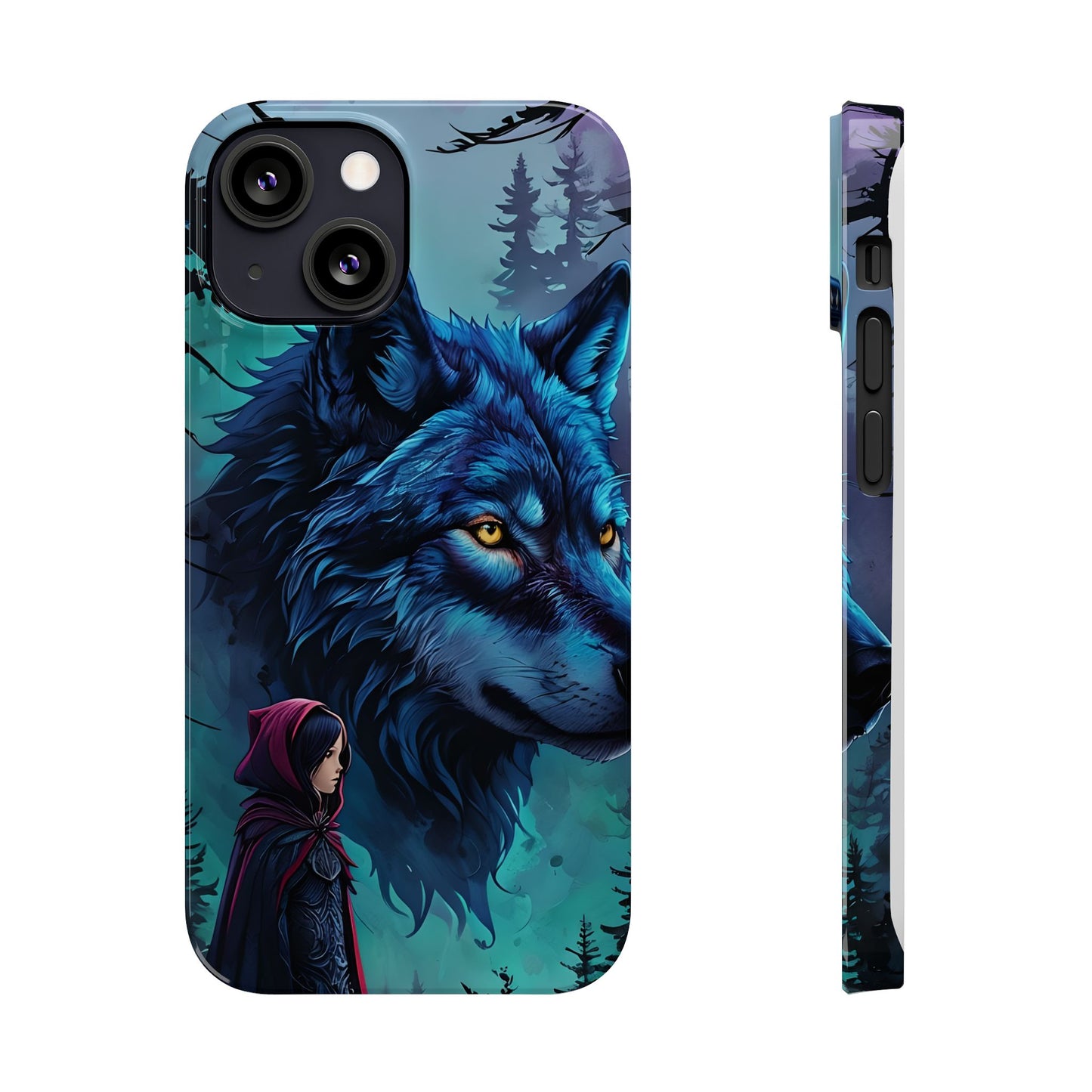 Enchanted Wolf Phone Case - Slim, Stylish Protection for Animal Lovers, Perfect for Gifts & Nature Enthusiasts, Unique Art Design