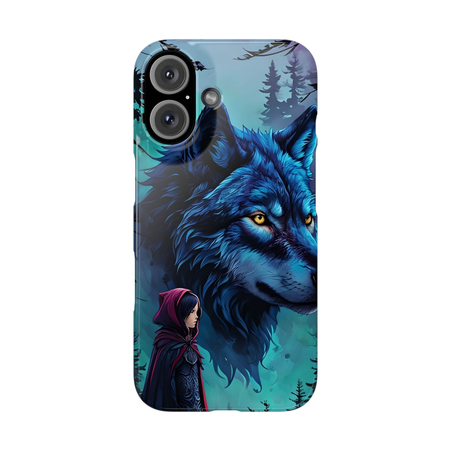 Enchanted Wolf Phone Case - Slim, Stylish Protection for Animal Lovers, Perfect for Gifts & Nature Enthusiasts, Unique Art Design