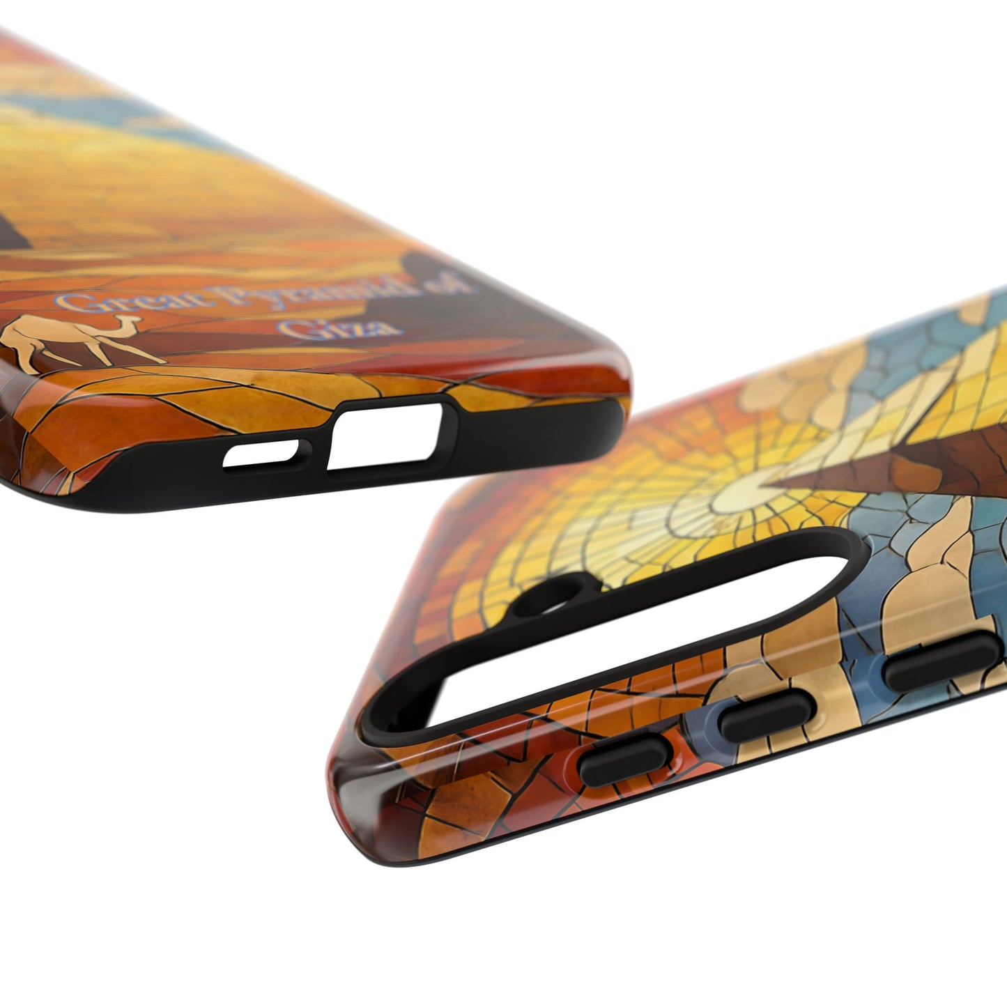 World Wonders Tough Phone Case, Great Pyramid of Giza, Compatible with iPhone 17, 16, 15, 14, 13, Galaxy, Google