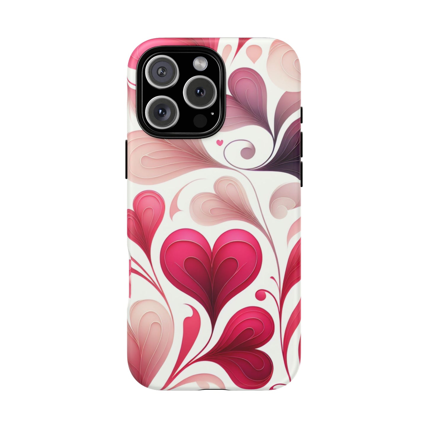 Coquette Romance Stained Glass Design Heart Case for iPhone 16 15 14 13 12 11 Pro Max & Samsung Galaxy - Cute Tough Romantic Gift for Her