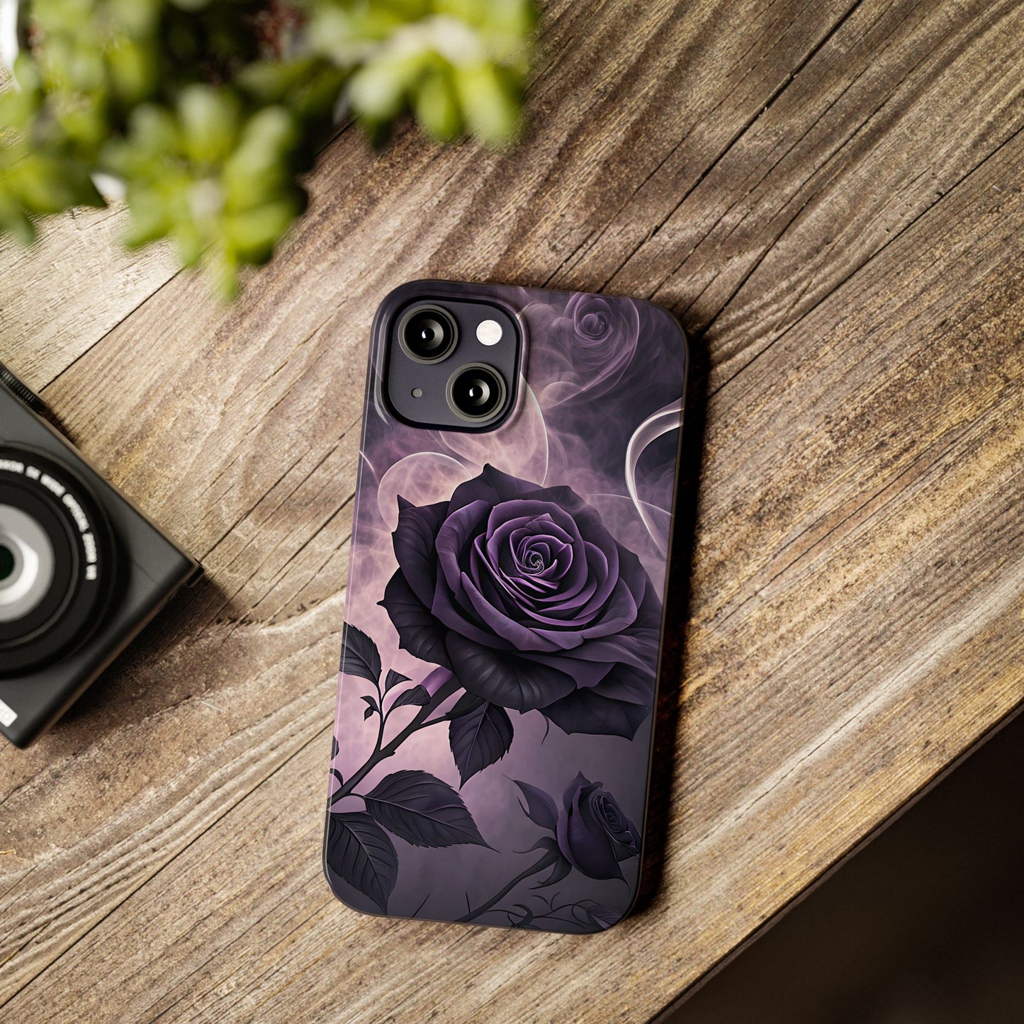 Elegant Purple Rose Phone Cases, Stylish Slim Cases for Flower Lovers, Floral Accessories, Birthday Gifts, Unique Phone Covers