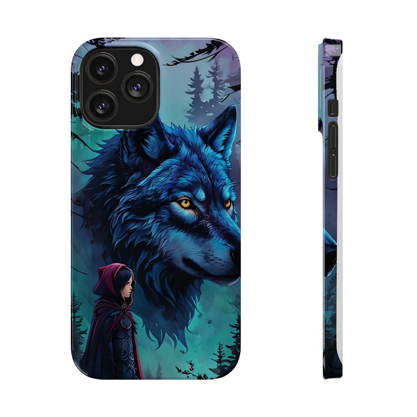 Enchanted Wolf Phone Case - Slim, Stylish Protection for Animal Lovers, Perfect for Gifts & Nature Enthusiasts, Unique Art Design