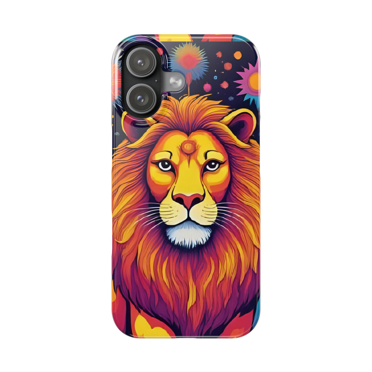 Leo Zodiac Slim Phone Case, Astrology Gift for Her, Celestial Star Sign Cover, Compatible with iPhone 17, 16, 15, 14, 13, 12, 11