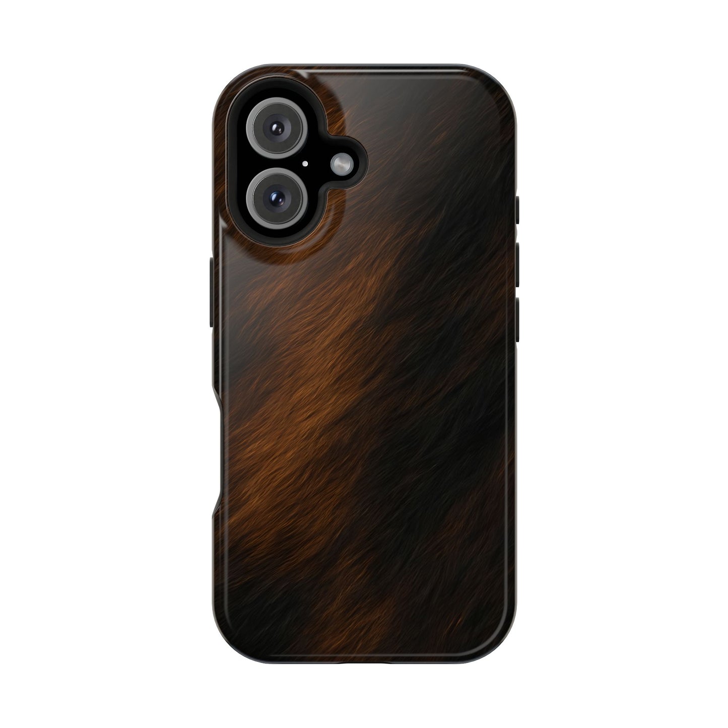 Horse Print Magnetic Phone Case, Animal Print, Protective Faux Skin Style Cover Compatible with iPhone 17, 16, 15, 14, 13