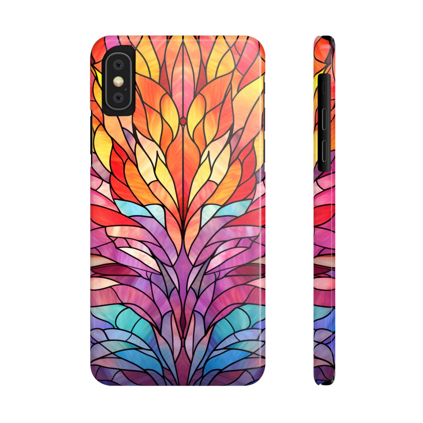 Vibrant Floral Slim Phone Cases, Colorful Smartphone Cover, Artistic Phone Skin, Unique Gift for Her, Nature-Inspired Accessory