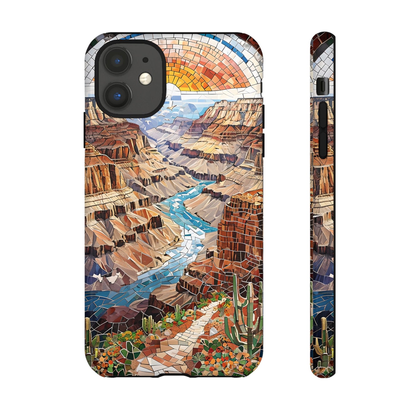 Grand Canyon National Park Phone Case, Mosaic Phone Case, Mountain Nature Art, National Park Gift, Travel Phone Case, Aesthetic Case Gift