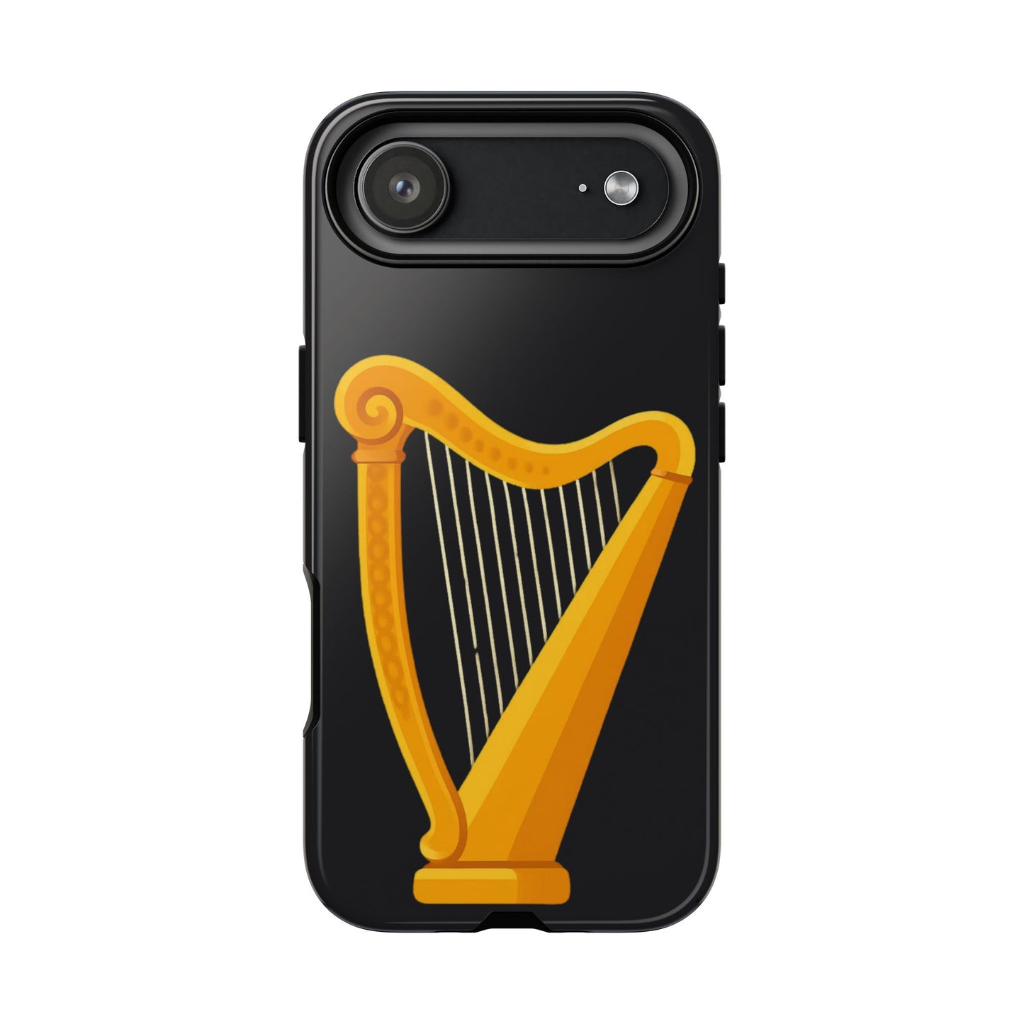 Irish Harp Tough Phone Case Celtic Ireland Symbol Heritage Gift Compatible with iPhone 17 16 15 14 13 12 11 Pro Max Galaxy Google Pixel