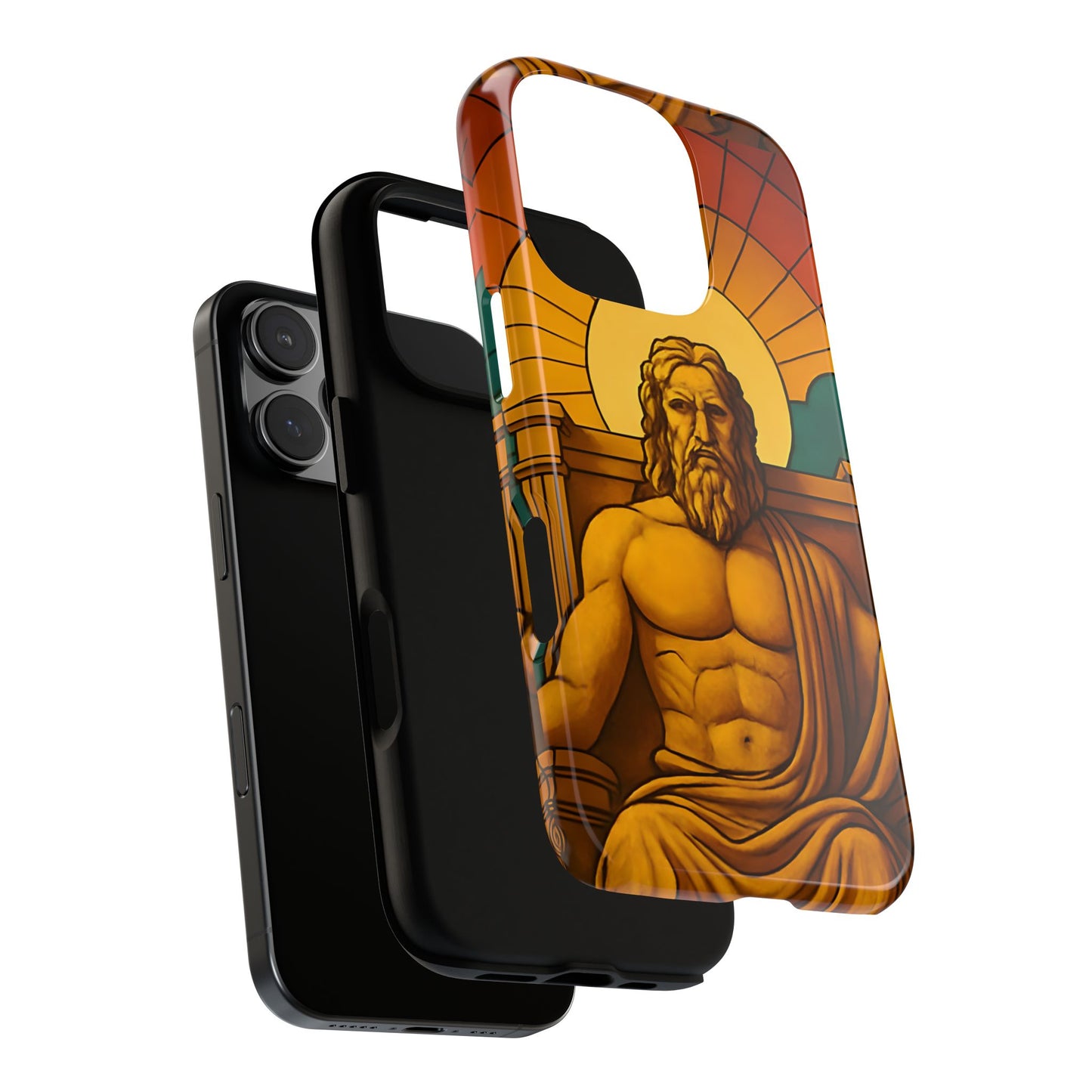 Olympia Zeus Statue Tough Phone Case - Classic Greek Art Design, Historic World Wonder Aesthetic, Compatible with iPhone, Galaxy, and Google