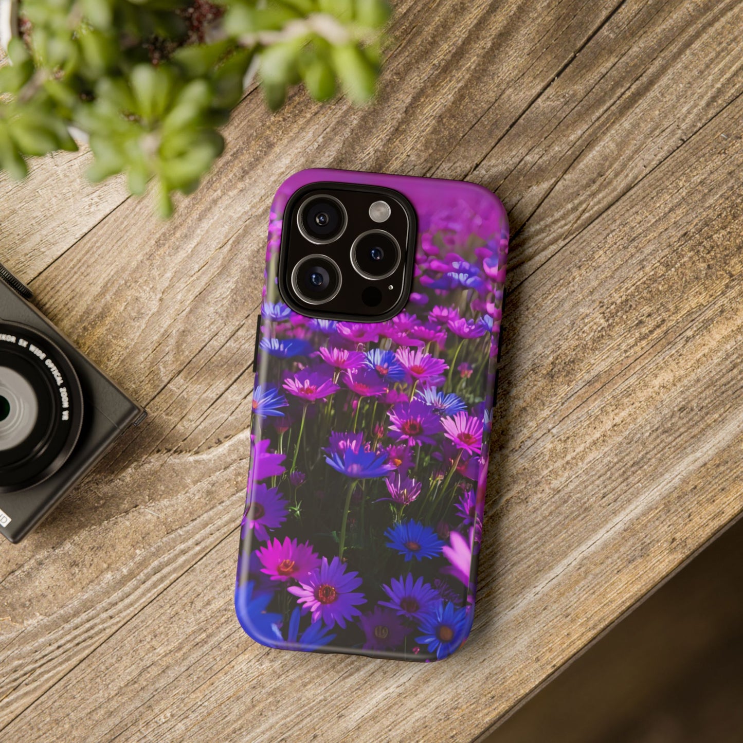 Wildflower Meadow Phone Case, Colorful Floral Garden Aesthetic, Vibrant Tough Phone Case, Compatible with iPhone, Galaxy, Google
