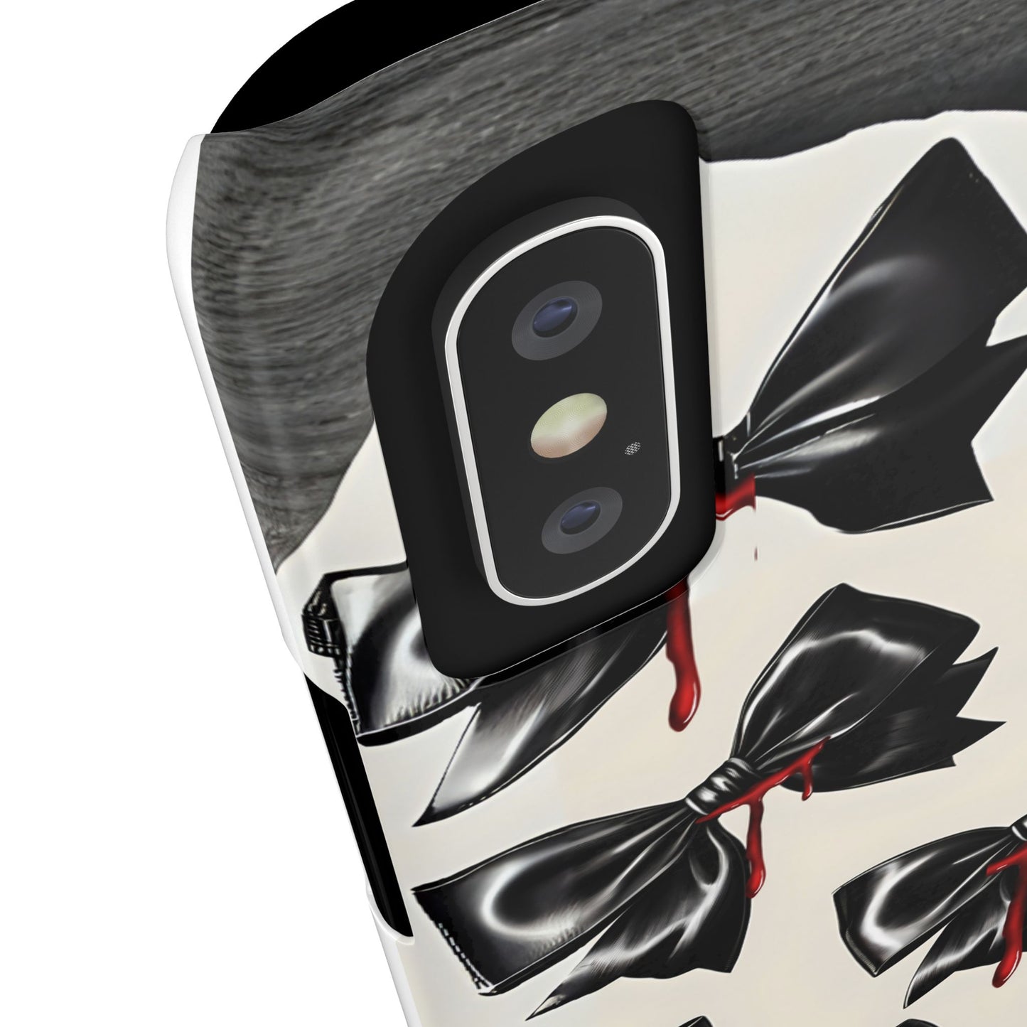 Spooky Halloween Slim Phone Case, Goth Coquette Aesthetic, Cute Horror Style, Perfect for Birthdays and Special Occasions