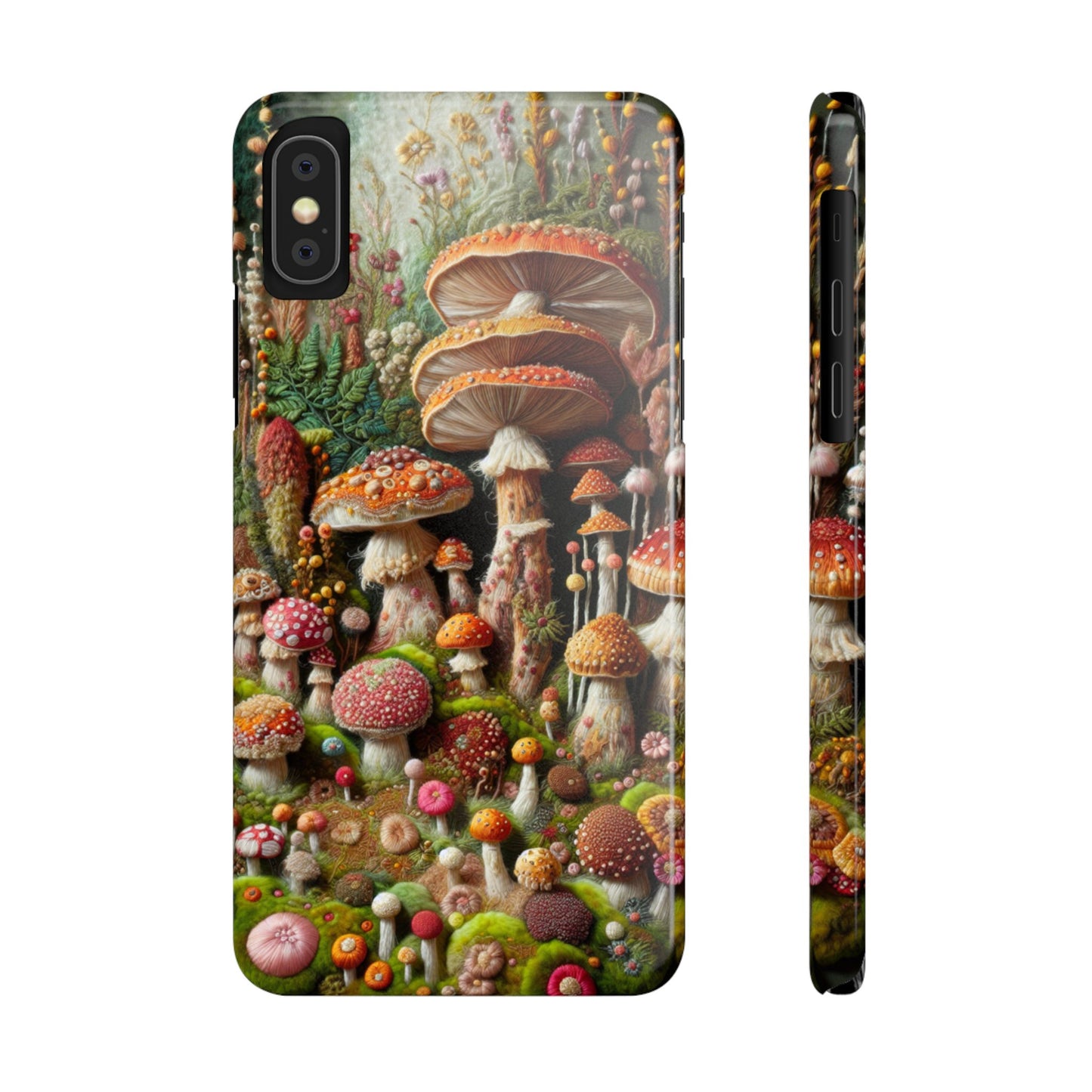 Whimsical Mushroom Slim Phone Cases - Fun, Nature-Inspired, Unique Accessories for Adorable Gift Ideas, Cute Phone Protection, [...]