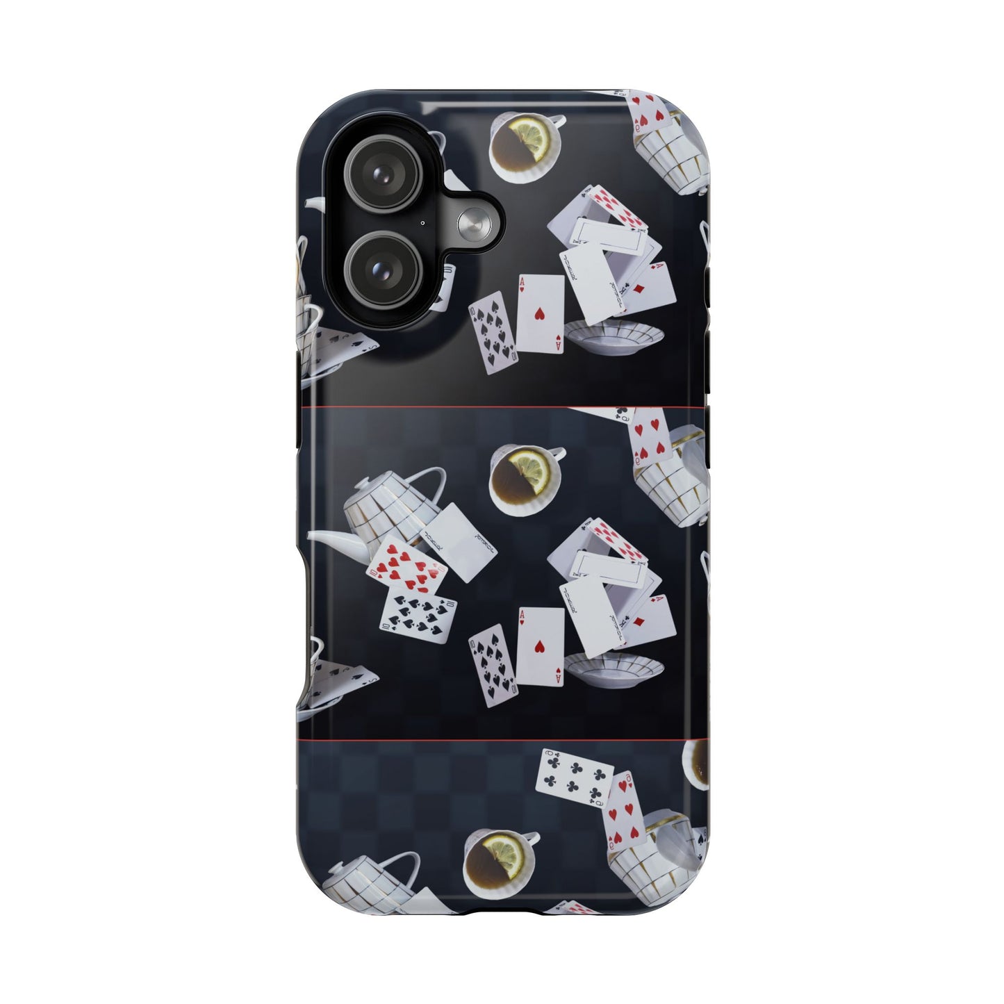 Alice in Wonderland Magnetic Phone Case, Mad Hatter Tea Party Phone Cover, Compatible with iPhone 17, 16, 15, 14, 13