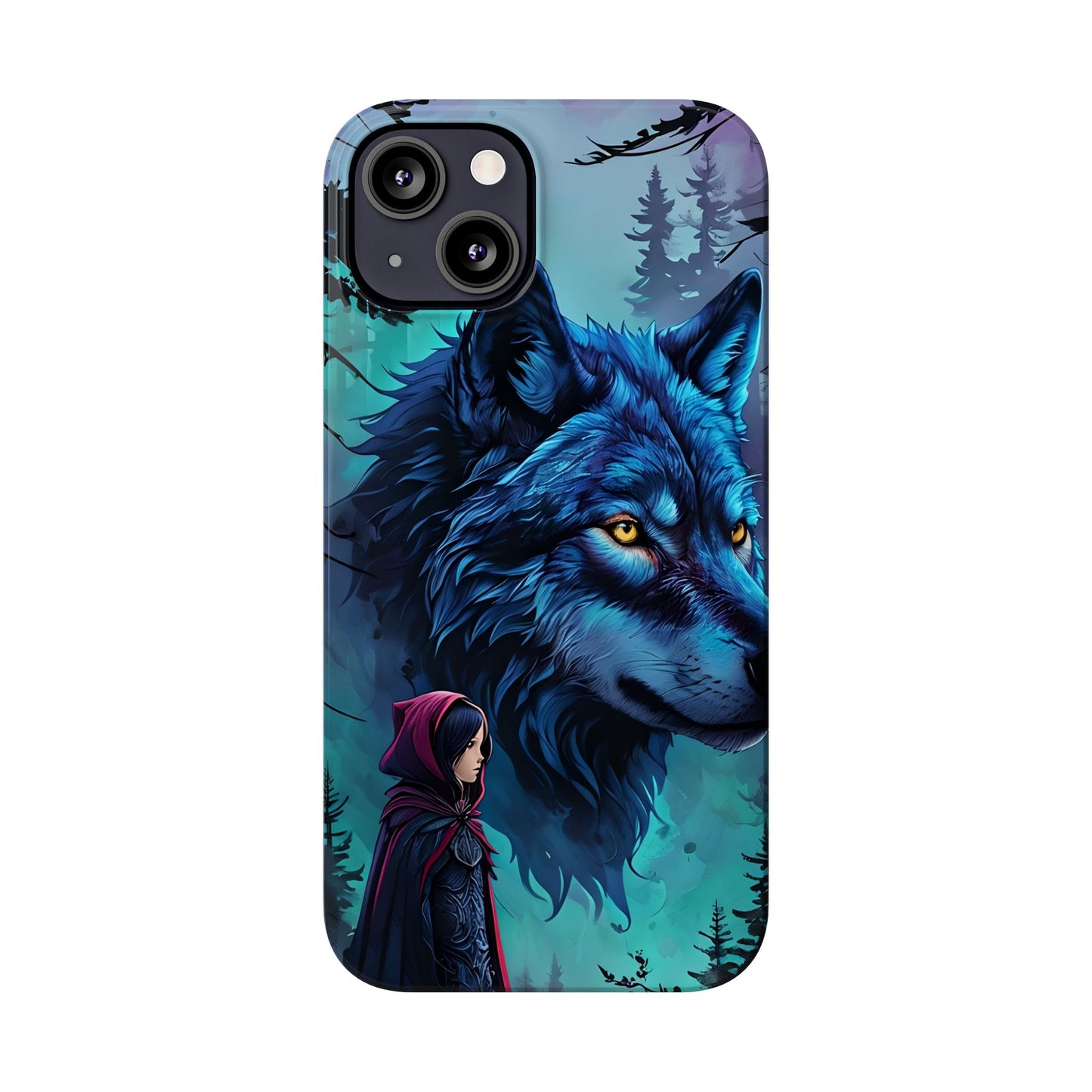 Enchanted Wolf Phone Case - Slim, Stylish Protection for Animal Lovers, Perfect for Gifts & Nature Enthusiasts, Unique Art Design