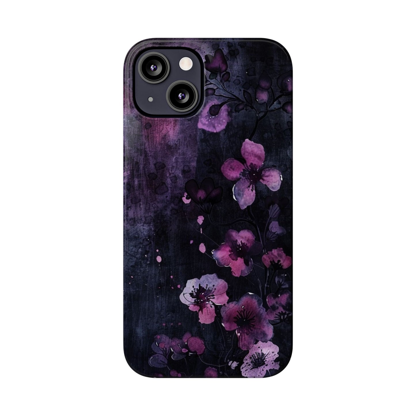 Elegant Floral Slim Phone Case - Perfect Gift for Her, Stylish iPhone Cover, Birthday Surprise, Spring Accessory, Cute Phone Protector