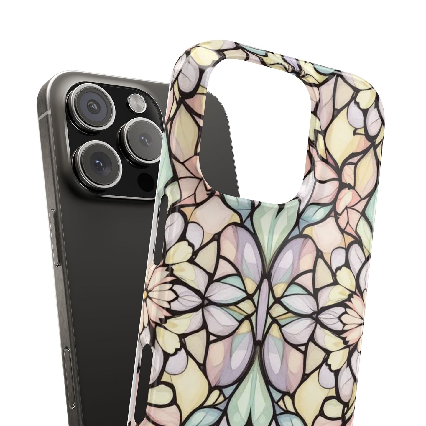 Floral Pattern Slim Phone Case - Perfect Gift for Nature Lovers, Stylish Accessory, Mobile Protection, Unique Design, Spring Vibes