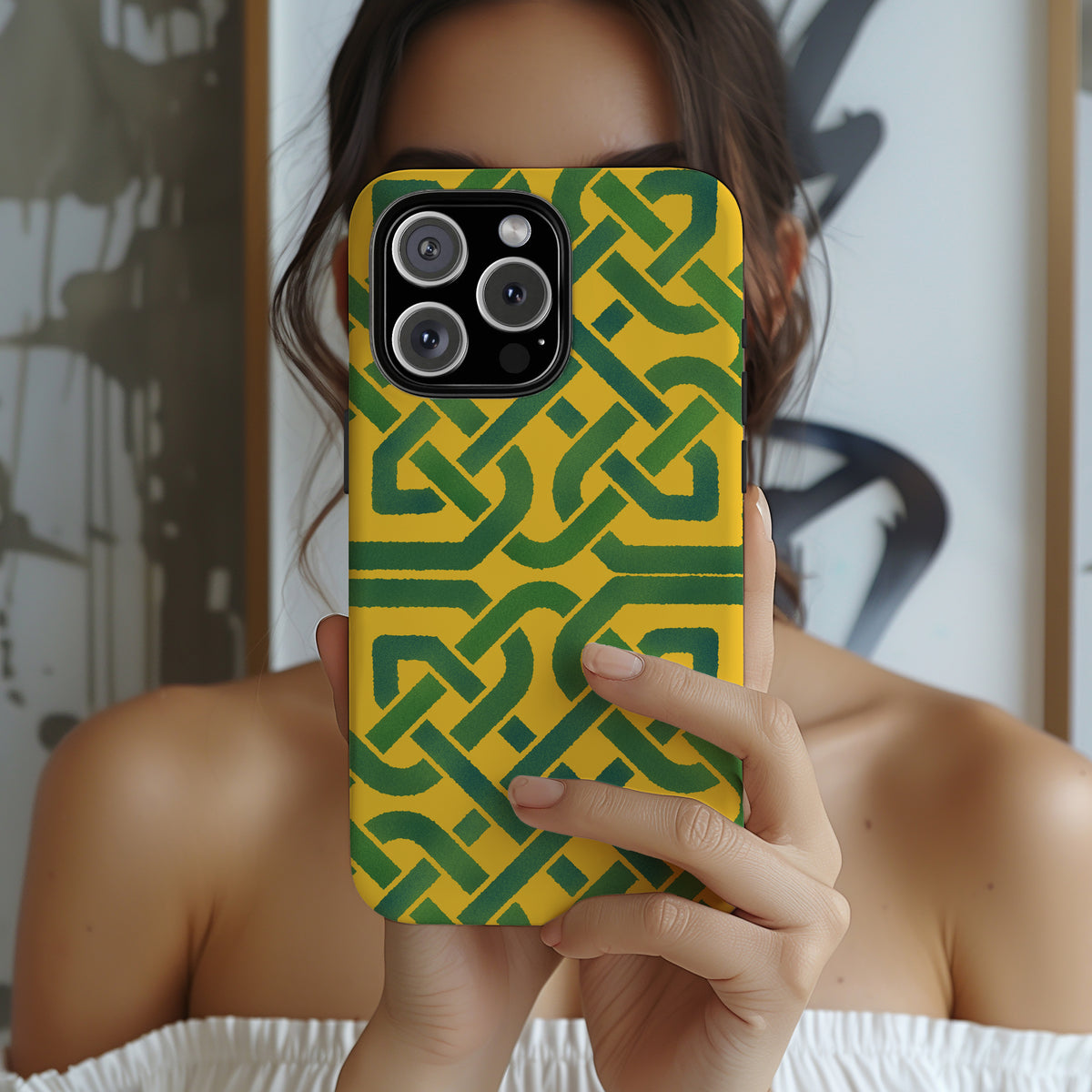 Celtic Knot Tough Phone Case, Irish Heritage Pattern Phone Cover, Celtic Art Design, Irish Culture Gift for iPhone Galaxy Google