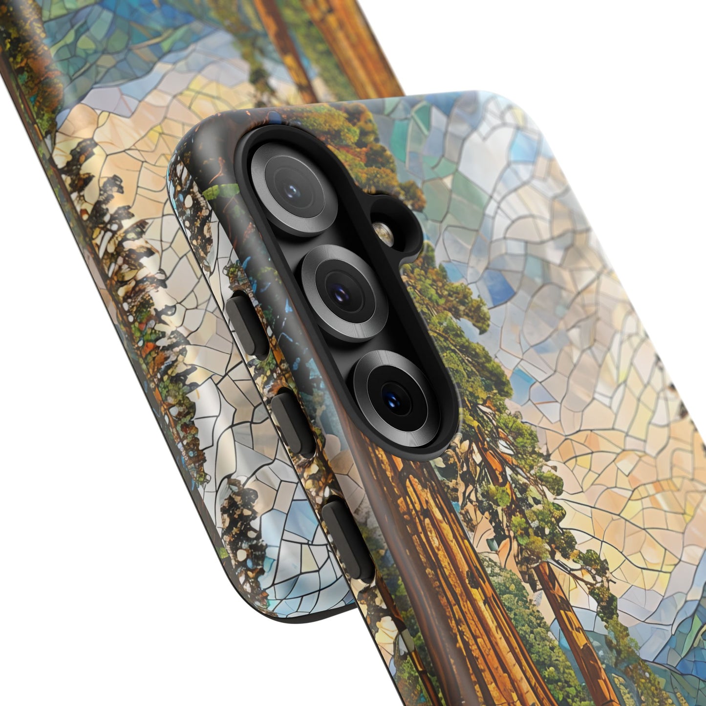 Sequoia National Park Northern California Phone Case, Mosaic Phone Case, Mountain Nature Art, National Park Gift, Scenic Forest Phone Cover