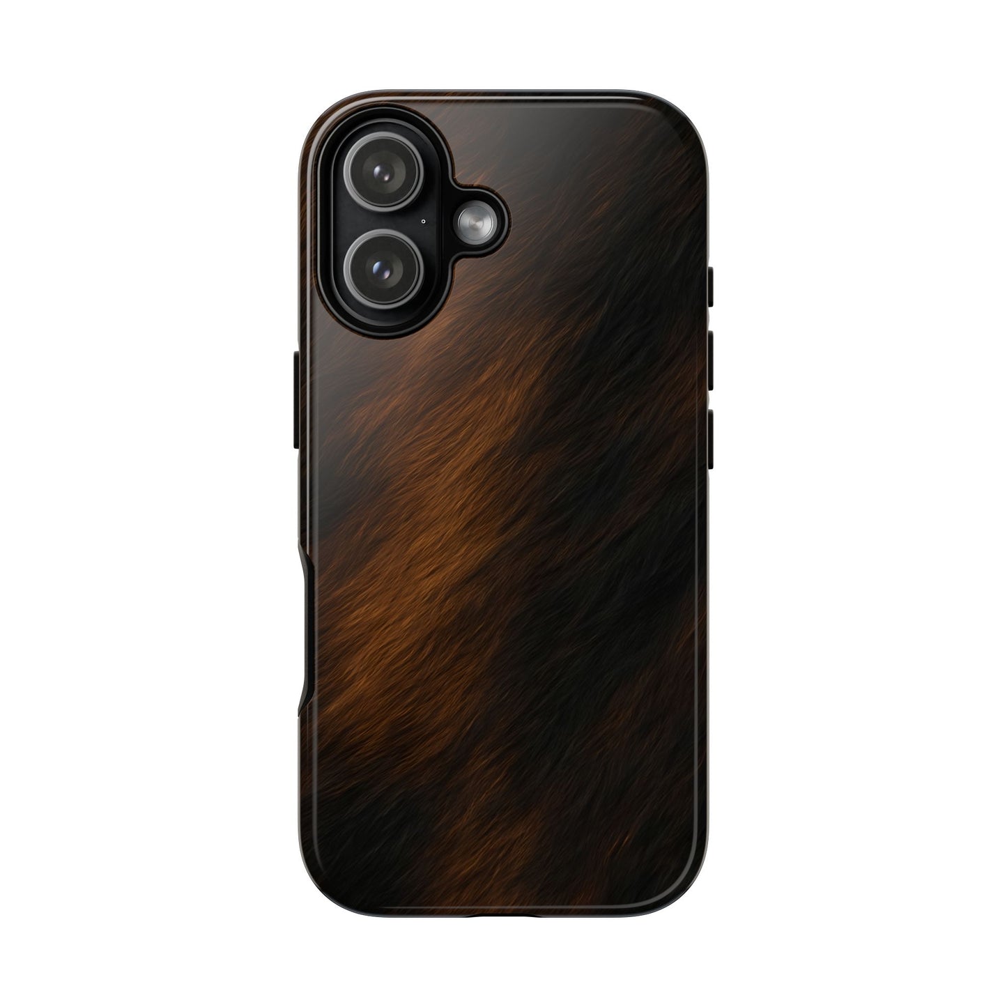 Horse Print Tough Phone Case, Animal Print, Protective Faux Skin Style Cover Compatible with iPhone 17, 16, 15, 14, 13, Galaxy, Google