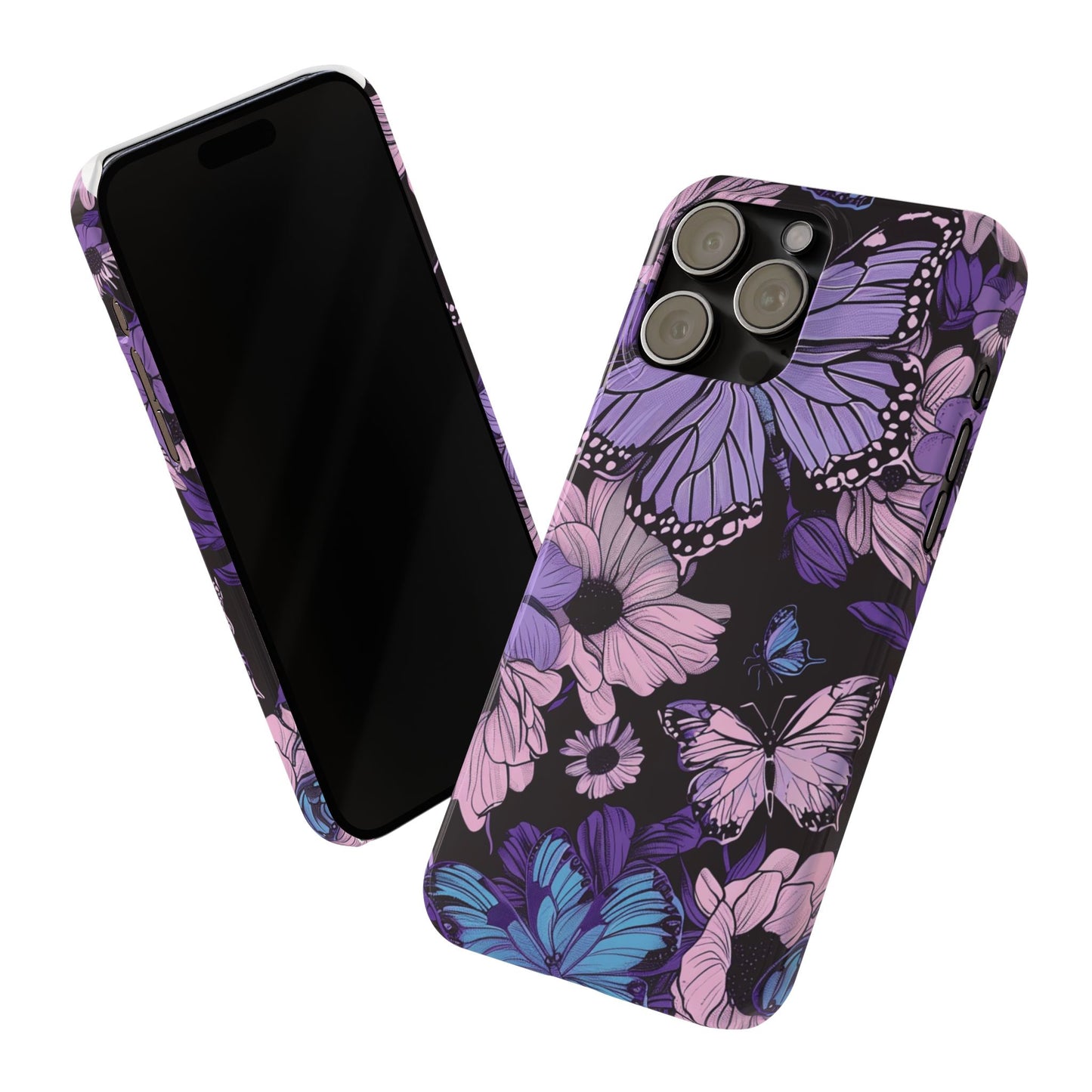 Butterfly Floral Phone Case | Slim Phone Cases for Nature Lovers, Floral Gifts, Trendy Accessories, Spring Vibes, Unique Phone Cover