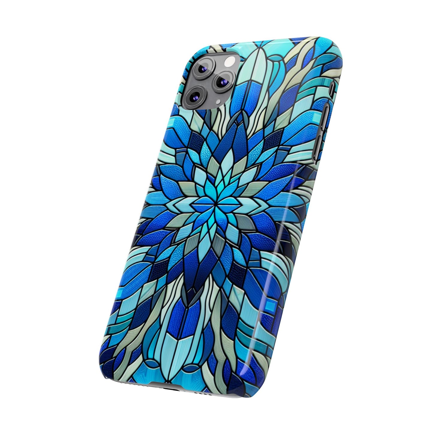 Vibrant Stained Glass Phone Cases - Artistic Cell Phone Cover, Unique Gift for Her, Phone Accessories, Holiday Present, Modern Decor