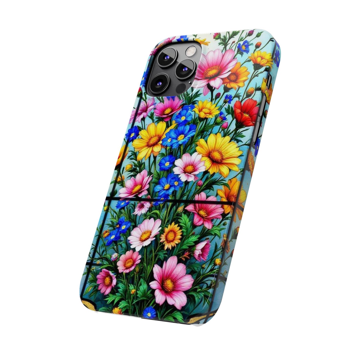 Vibrant Floral Slim Phone Cases | Cute Phone Cover Gifts for Nature Lovers, Spring Decor, Birthday or Holiday Gifts, Flower Design