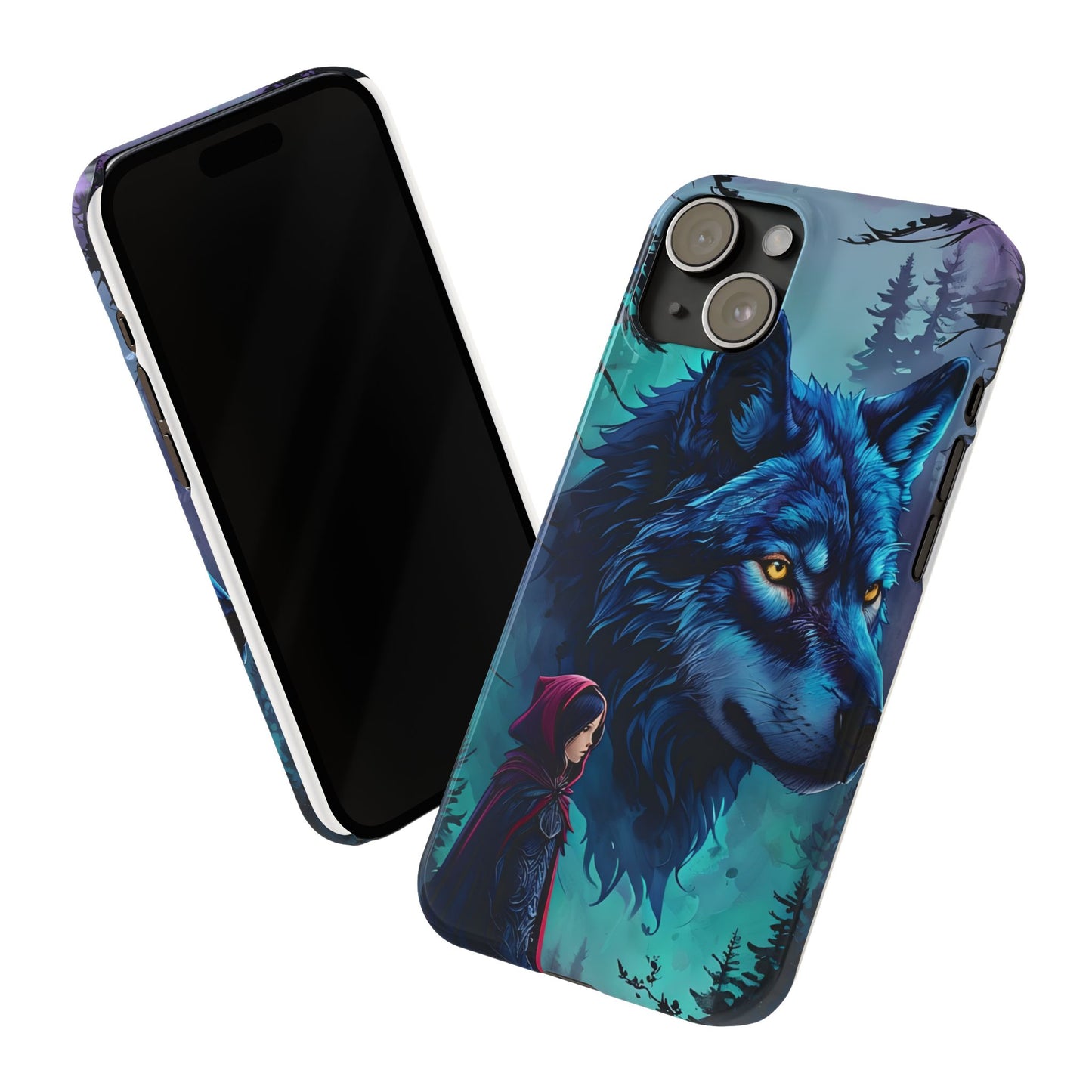 Enchanted Wolf Phone Case - Slim, Stylish Protection for Animal Lovers, Perfect for Gifts & Nature Enthusiasts, Unique Art Design