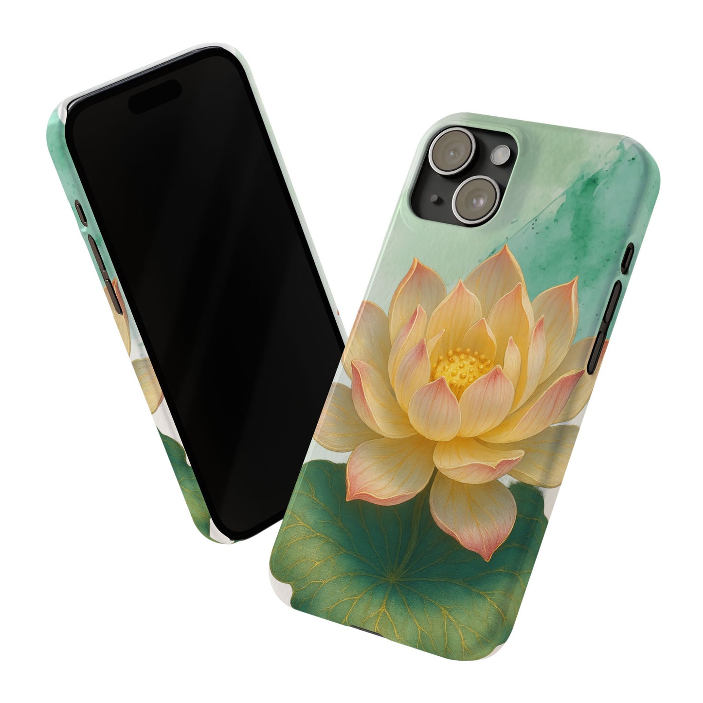 Lotus Blossom Slim Phone Cases, Floral Phone Covers, Nature-Inspired Accessories, Perfect Gift for Garden Lovers, Birthday Present
