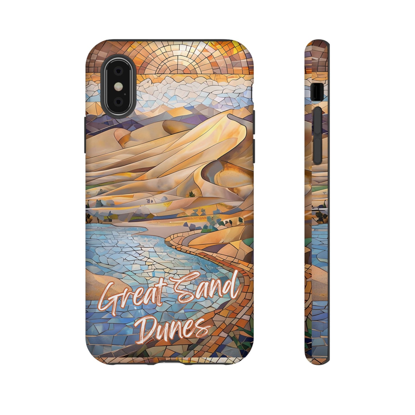 Great Sand Dunes National Park Phone Case, Mosaic Phone Case, Nature Art, National Park Gift, Scenic Forest Phone Cover, Phone Case Travel