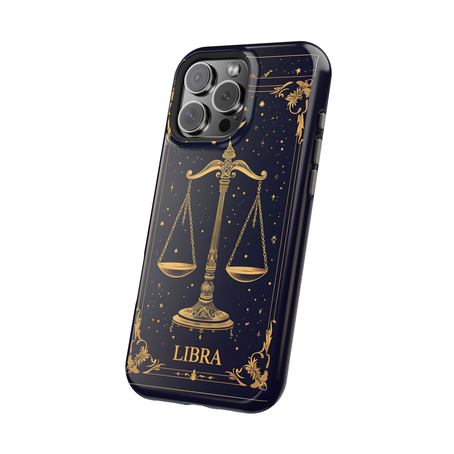 Libra Zodiac Magnetic Phone Case Astrology Gift for Her, Celestial Star Sign Cover, Birthday Gift, Compatible with iPhone 17, 16, 15, 14, 13