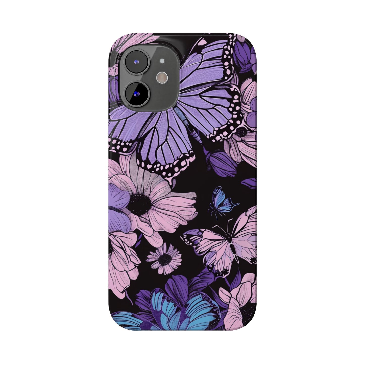 Butterfly Floral Phone Case | Slim Phone Cases for Nature Lovers, Floral Gifts, Trendy Accessories, Spring Vibes, Unique Phone Cover