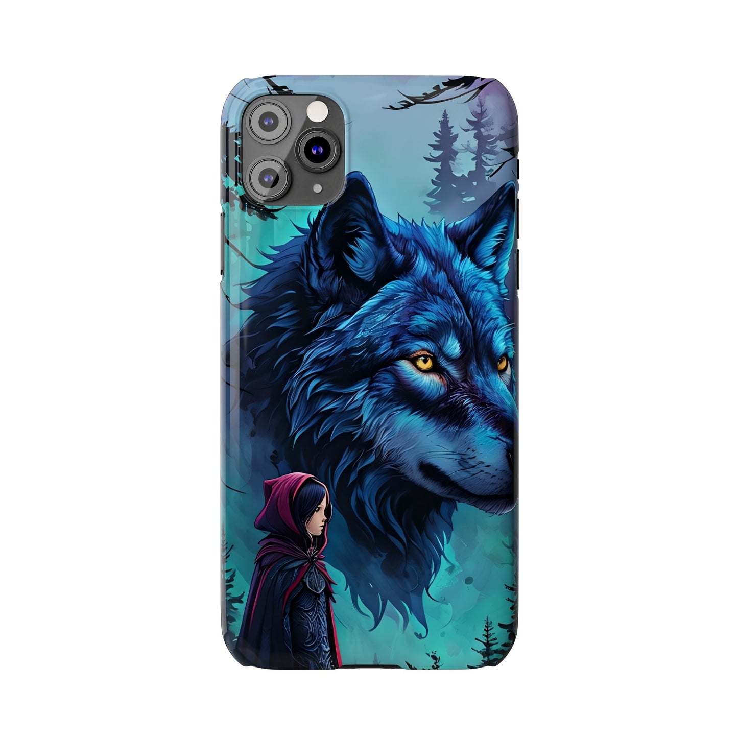 Enchanted Wolf Phone Case - Slim, Stylish Protection for Animal Lovers, Perfect for Gifts & Nature Enthusiasts, Unique Art Design