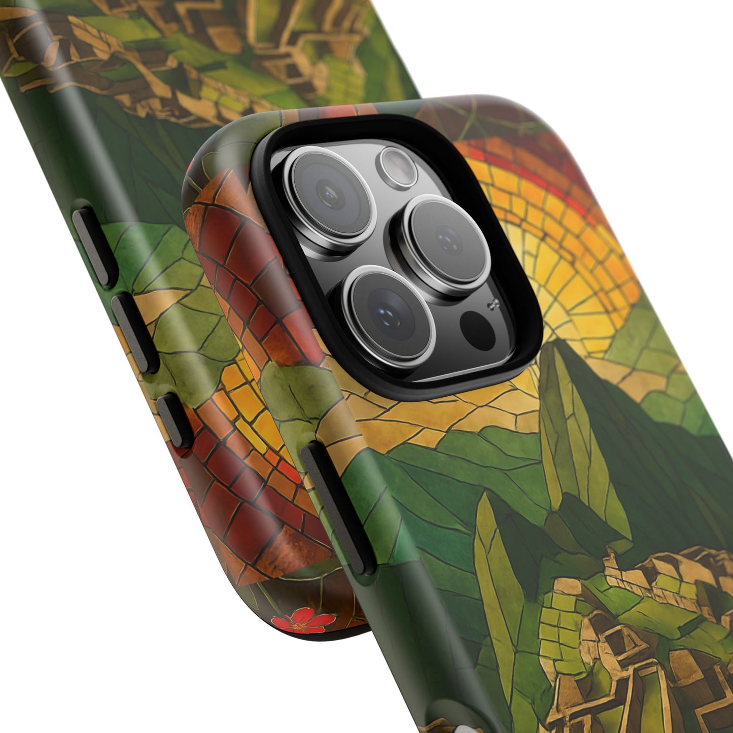 Inca Ruins Tough Phone Case - Machu Picchu Landmark Design, Historic Peru Travel Aesthetic Compatible with iPhone, Galaxy, and Google Phones