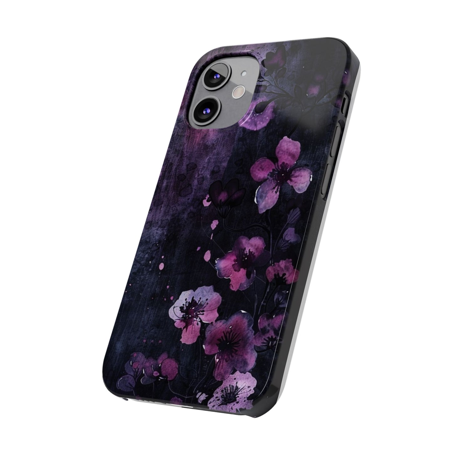 Elegant Floral Slim Phone Case - Perfect Gift for Her, Stylish iPhone Cover, Birthday Surprise, Spring Accessory, Cute Phone Protector