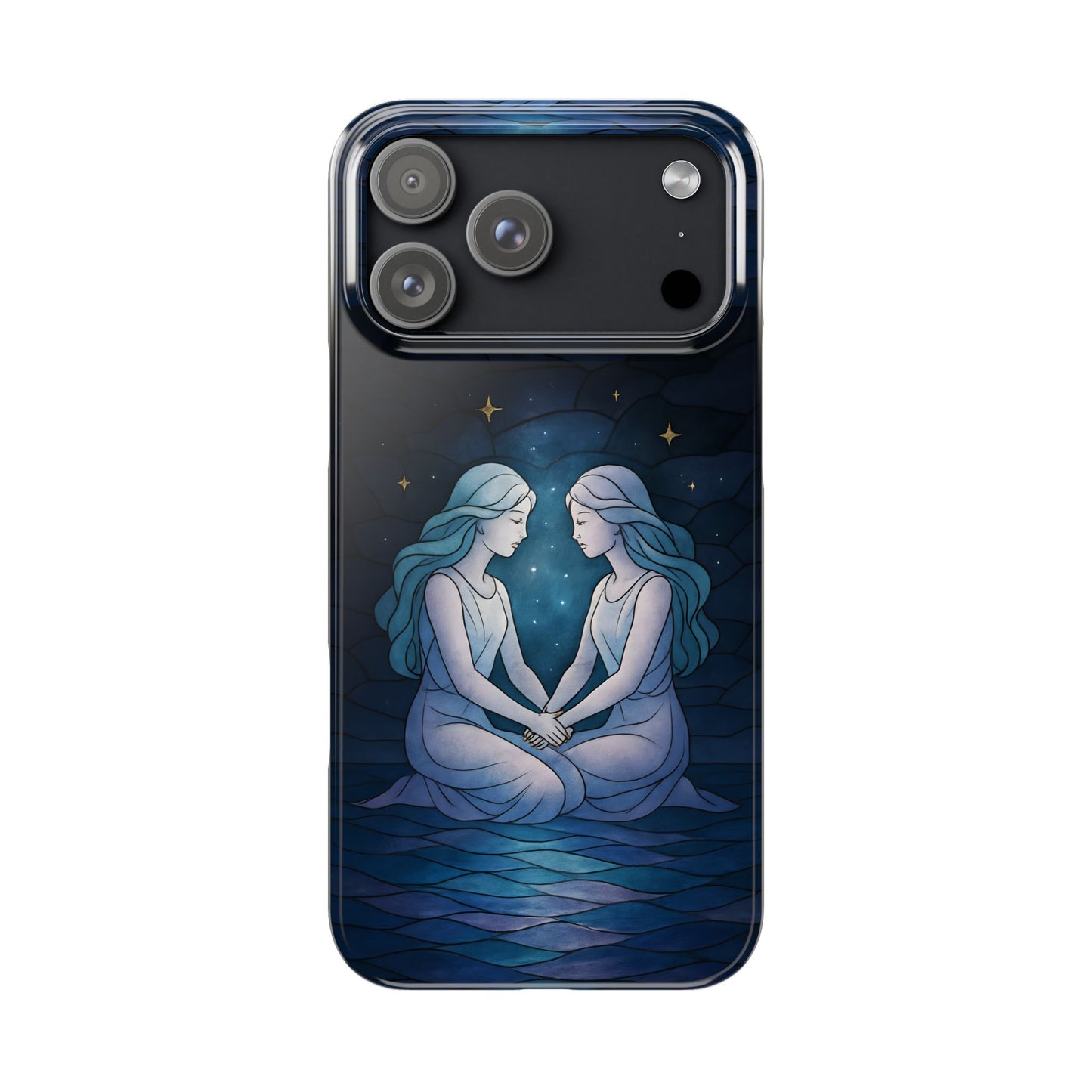 Gemini Zodiac Slim Phone Case, Astrology Gift for Her, Celestial Star Sign, Birthday Gift, Compatible with iPhone 17, 16, 15, 14, 13