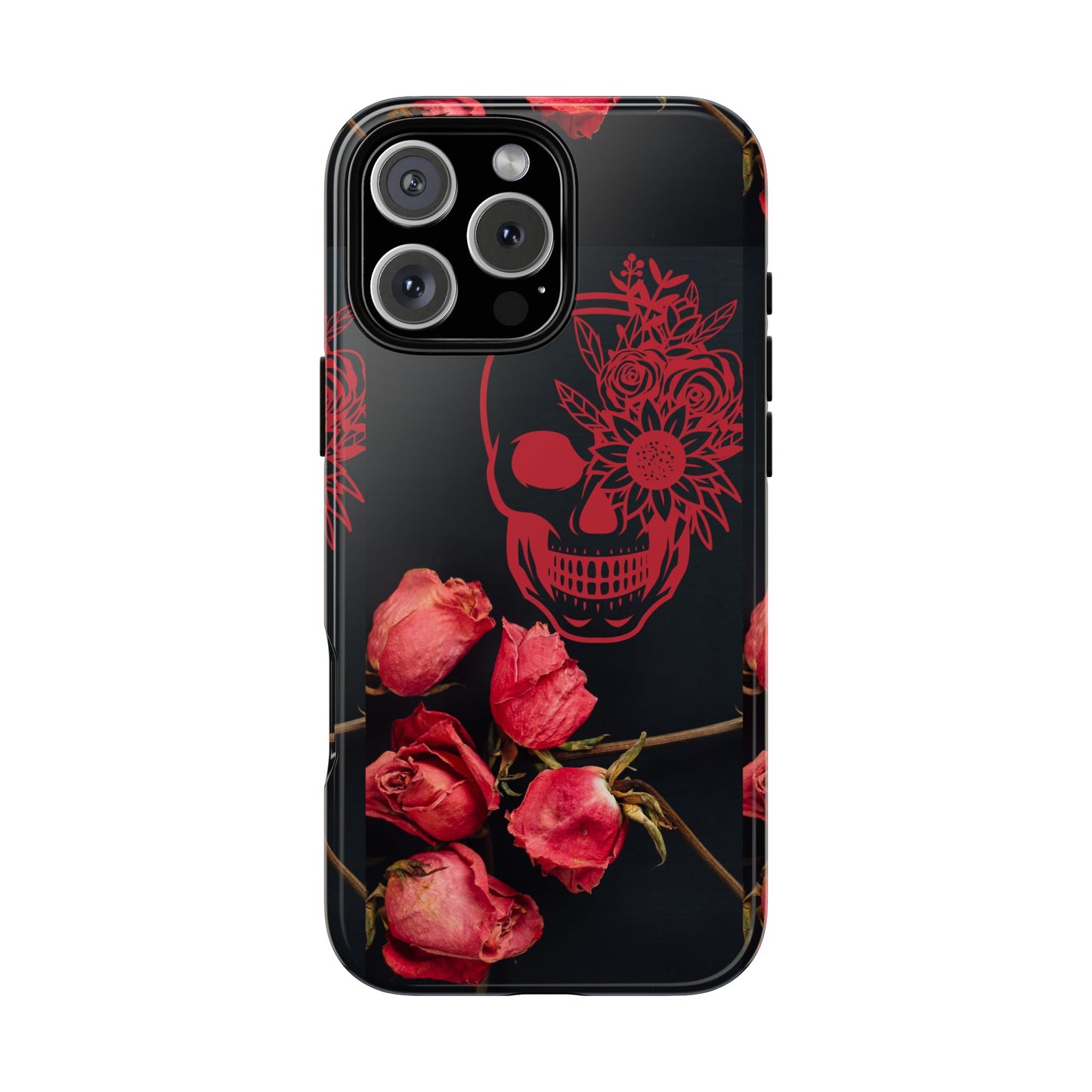 Dead Rose Phone Case - Gothic Floral Aesthetic Cover - Goth Halloween Gift - Compatible with iPhone, Galaxy, Google Phones