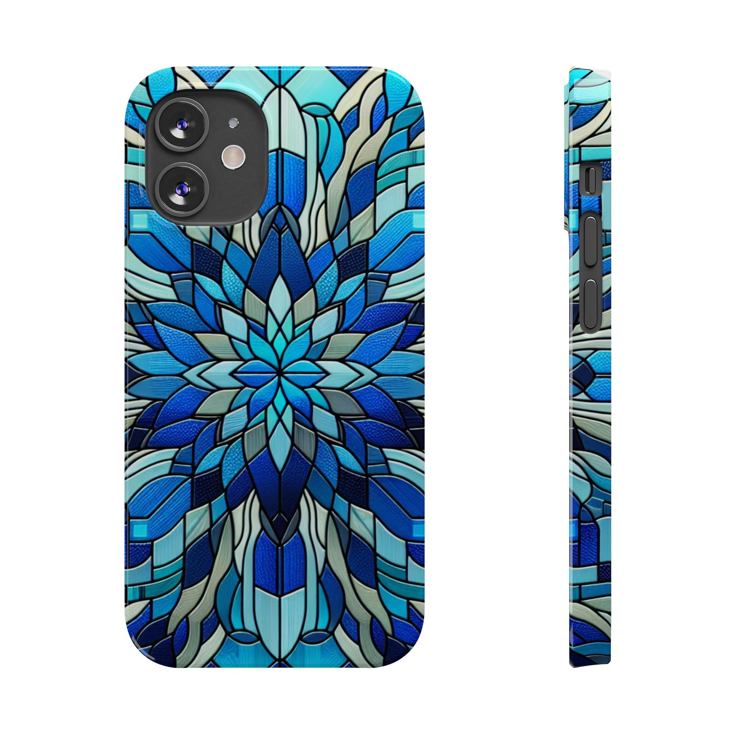 Vibrant Stained Glass Phone Cases - Artistic Cell Phone Cover, Unique Gift for Her, Phone Accessories, Holiday Present, Modern Decor