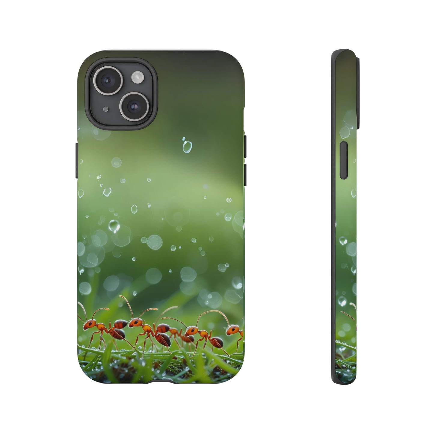 Marching Ant Pattern Tough Phone Case - Realistic Insect Art, Minimalist Nature Aesthetic, Compatible with iPhone, Galaxy, and Google Phones