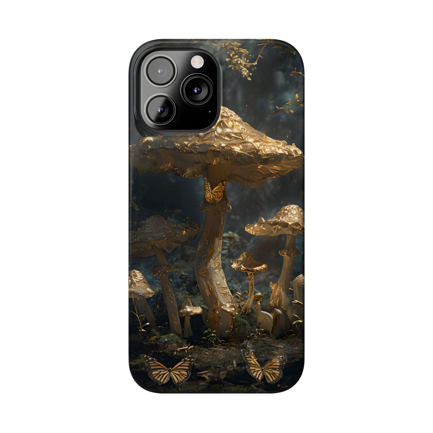 Enchanted Forest Slim Phone Cases, Fantasy Phone Cover, Mushroom Design, Nature Lover Gift, Boho Chic Cell Phone Case