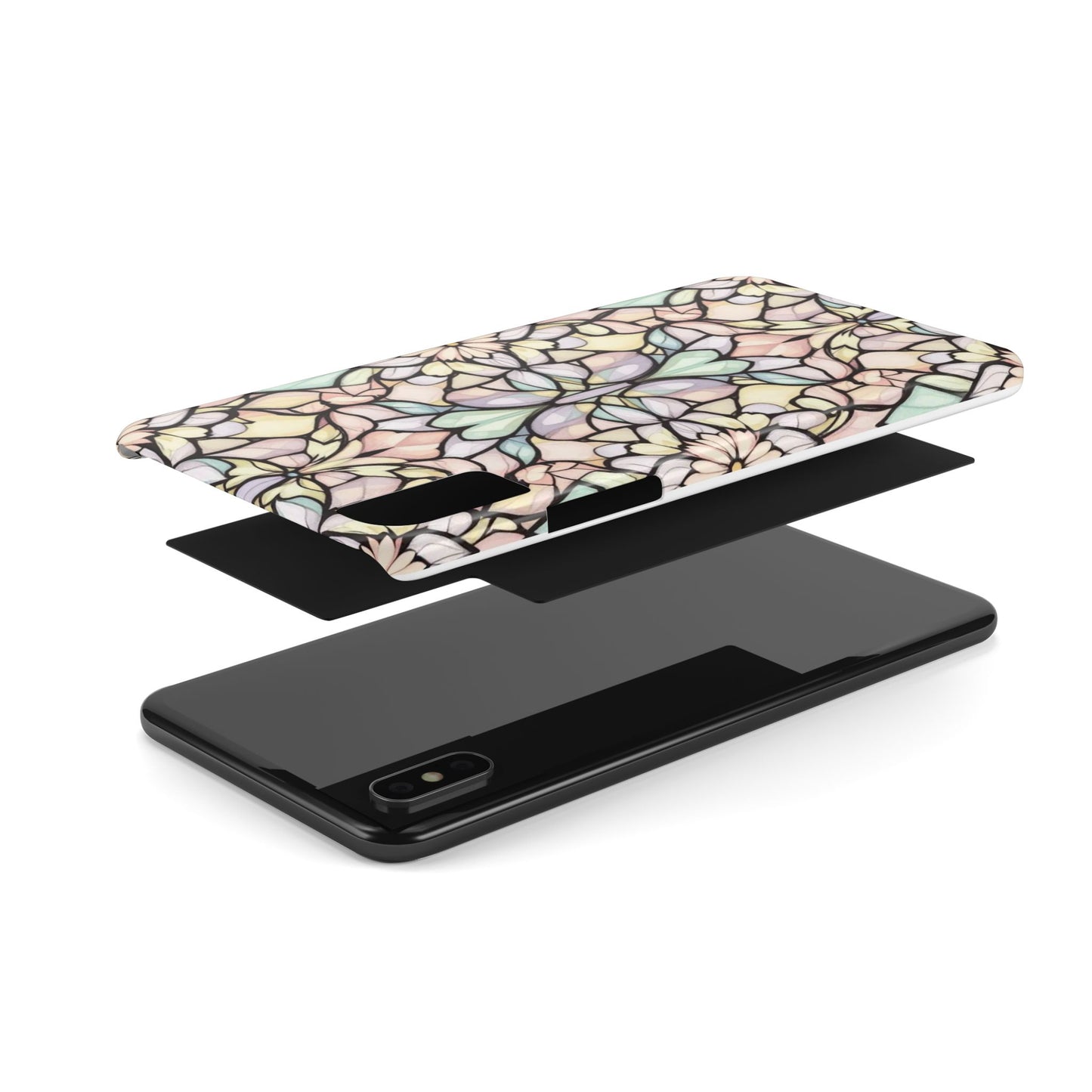 Floral Pattern Slim Phone Case - Perfect Gift for Nature Lovers, Stylish Accessory, Mobile Protection, Unique Design, Spring Vibes